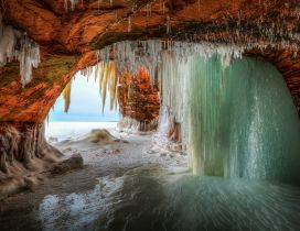 Our nature is wonderful - Frozen Earth cave - winter season