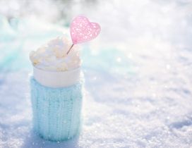 Sweet moments on a cold winter day- Hot chocolate with candy