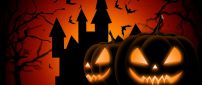 Dark night Halloween party at the castle - Pumpkins