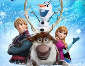 Say hi friends - Elsa Olaf and Reindeer from Frozen 2 movie