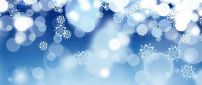 Blue background - Wonderful abstract winter snowflakes
