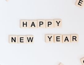 Scrabble piece - Happy New Year 2020 word