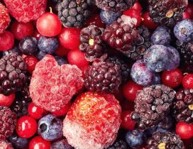 Delicious frozen berries fruits - Make a special cake