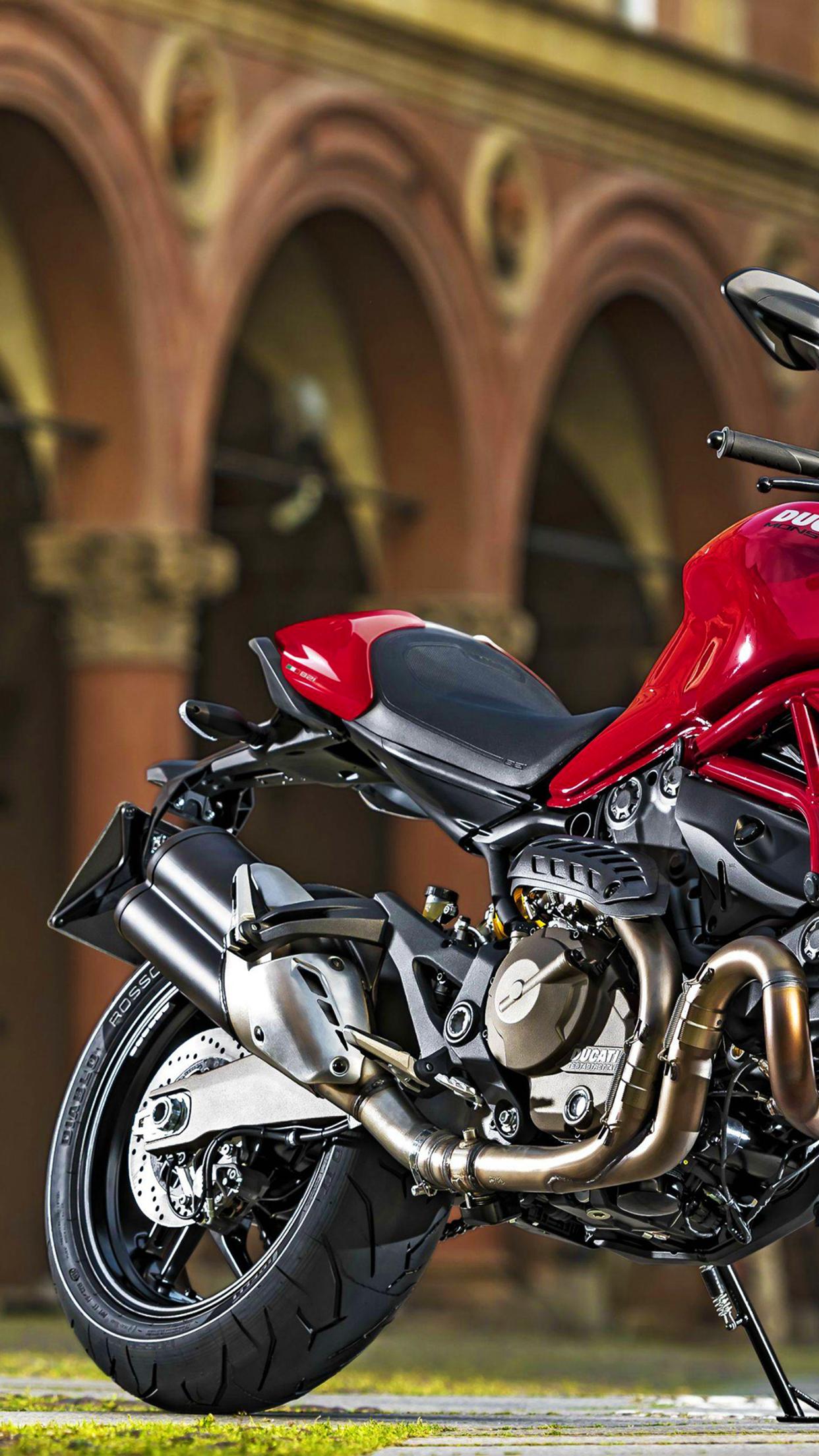 Ducati Monster 821 - red and black motorcycle