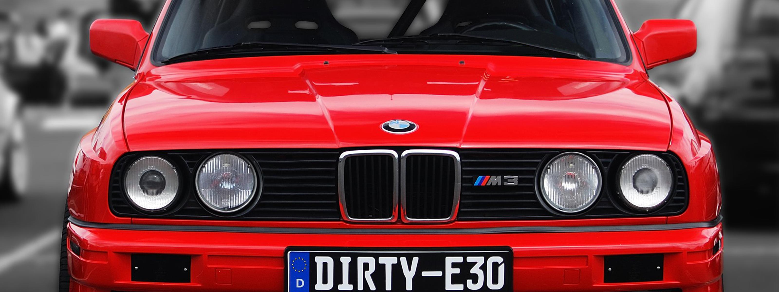Red BMW M3 E30 - Car wallpaper