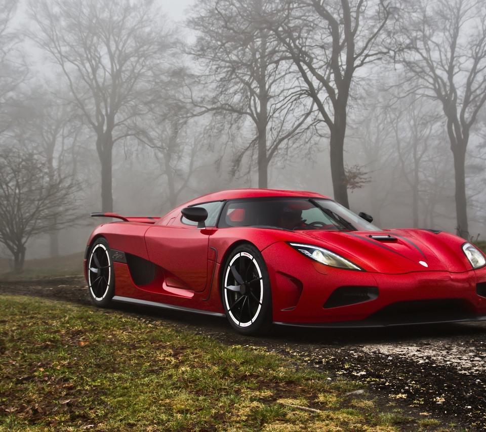 Red Koenigsegg Agera R In The Forest