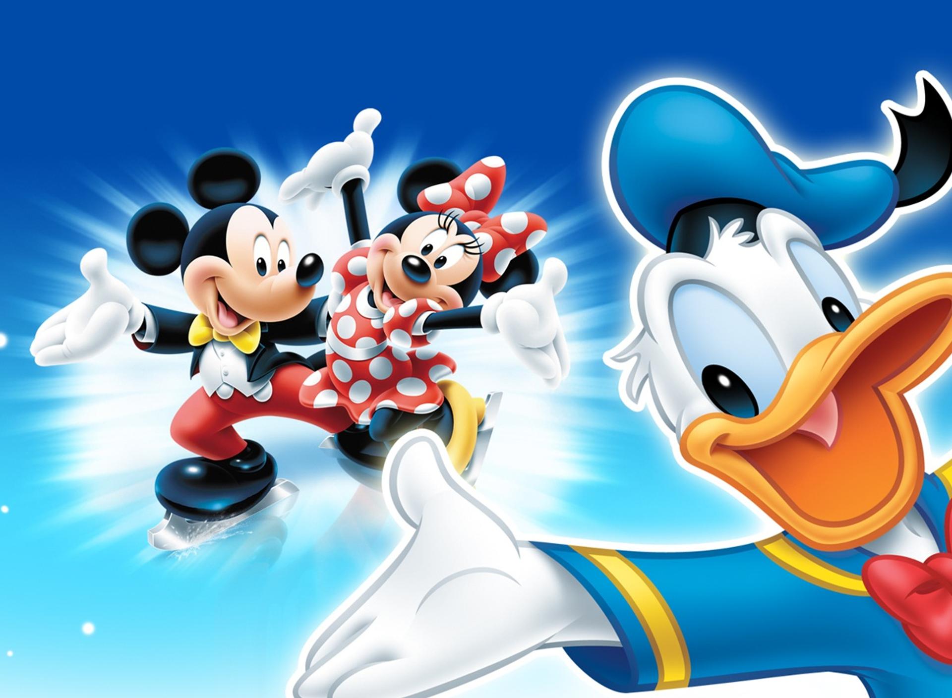 Download Donald Duck and Mickey with Minnie Mouse 1280x800 Tablet.