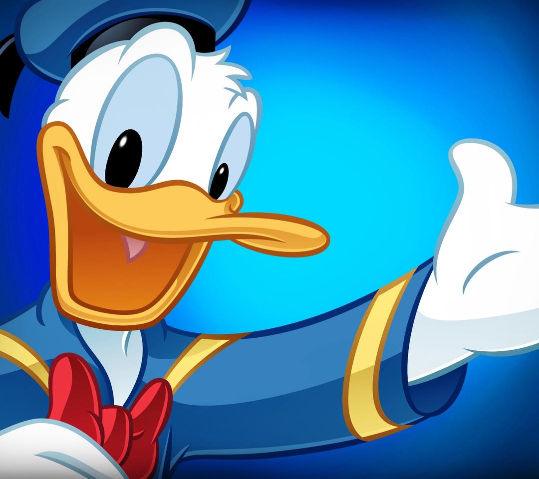 Donald Duck in blue - Cartoon wallpaper