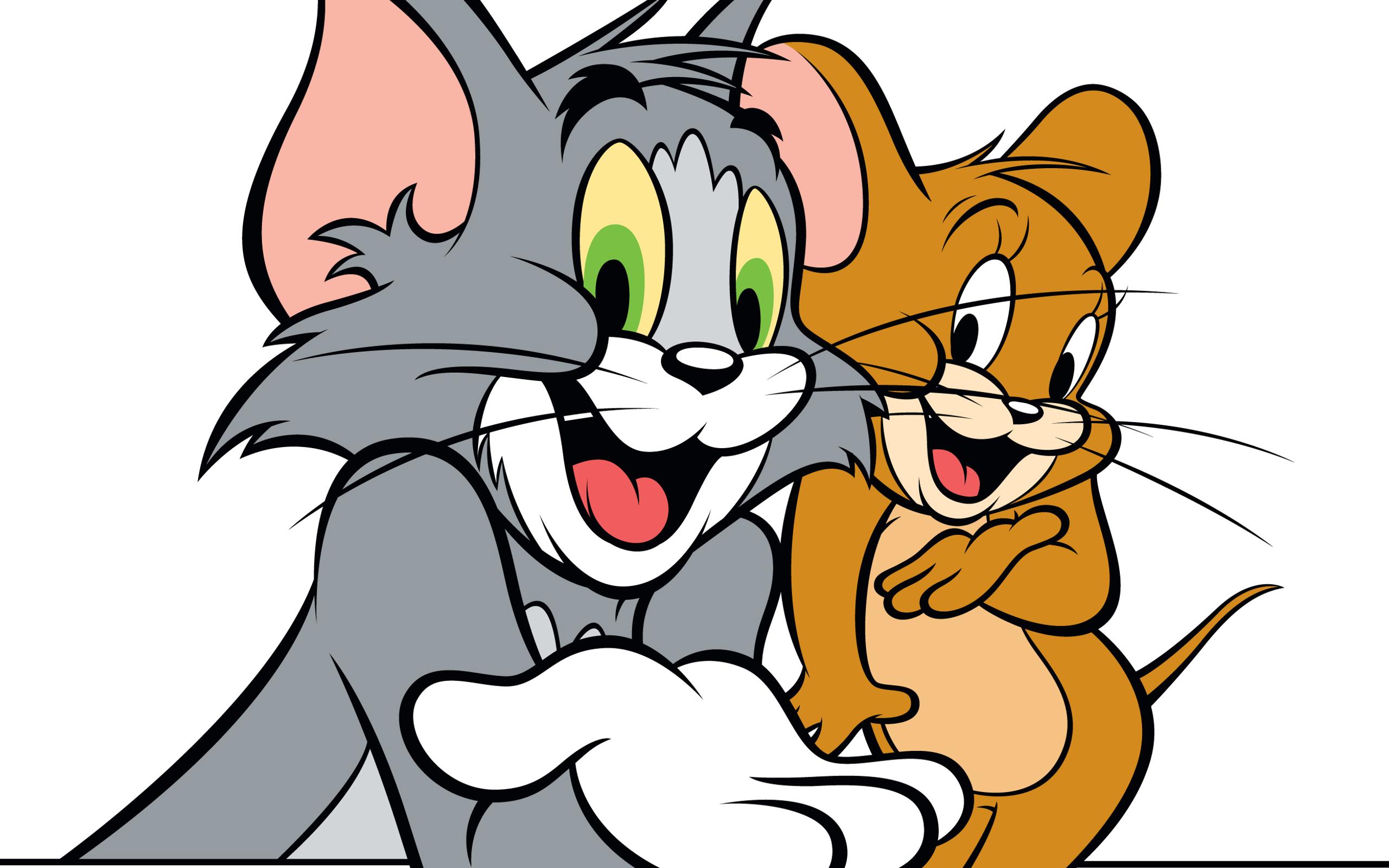 Download Tom and Jerry with smile on face - Happy moment 2560x1600.