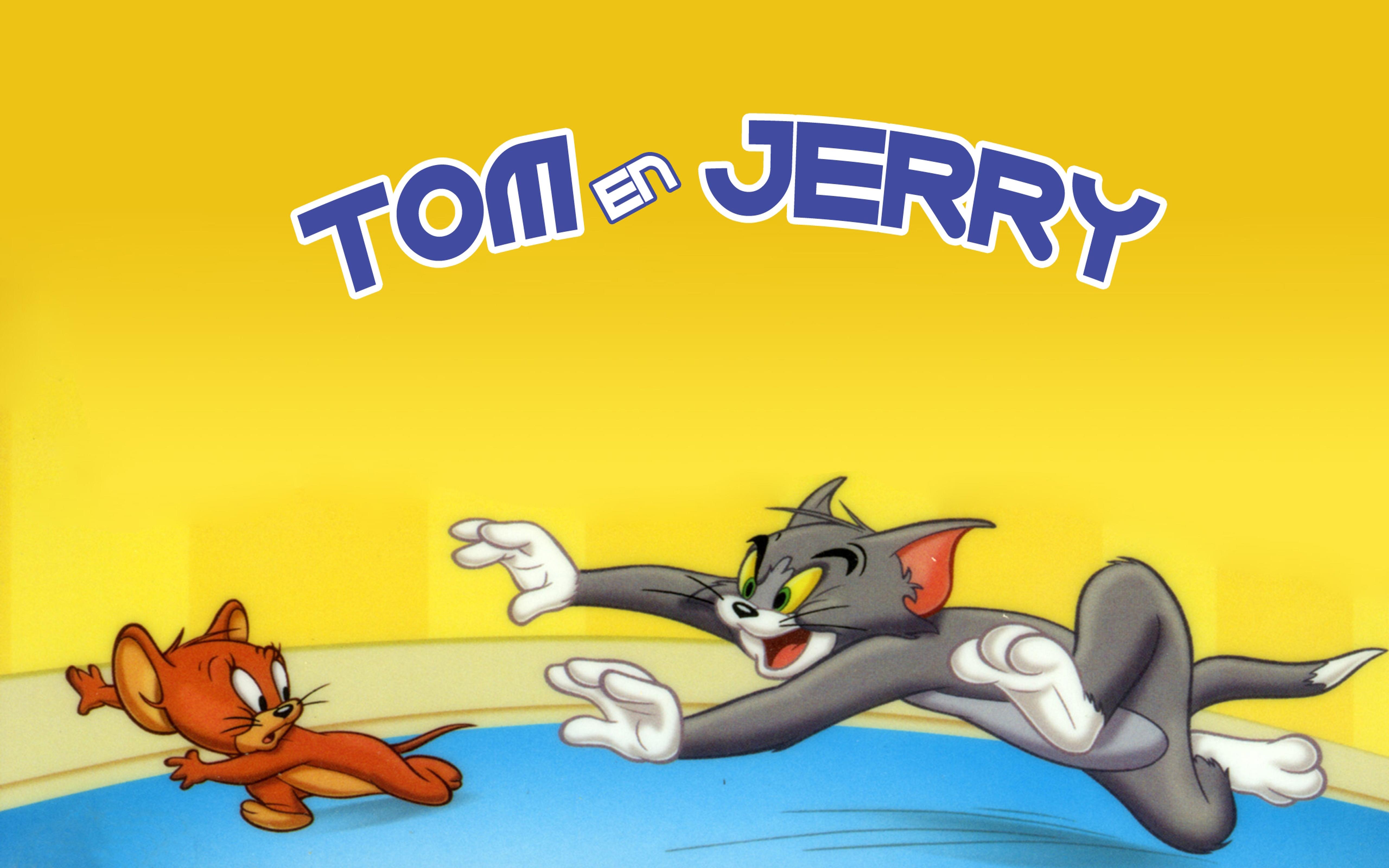 Tom run after jerry - Cartoon HD wallpaper