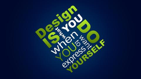 Creative design wallpaper - message to you
