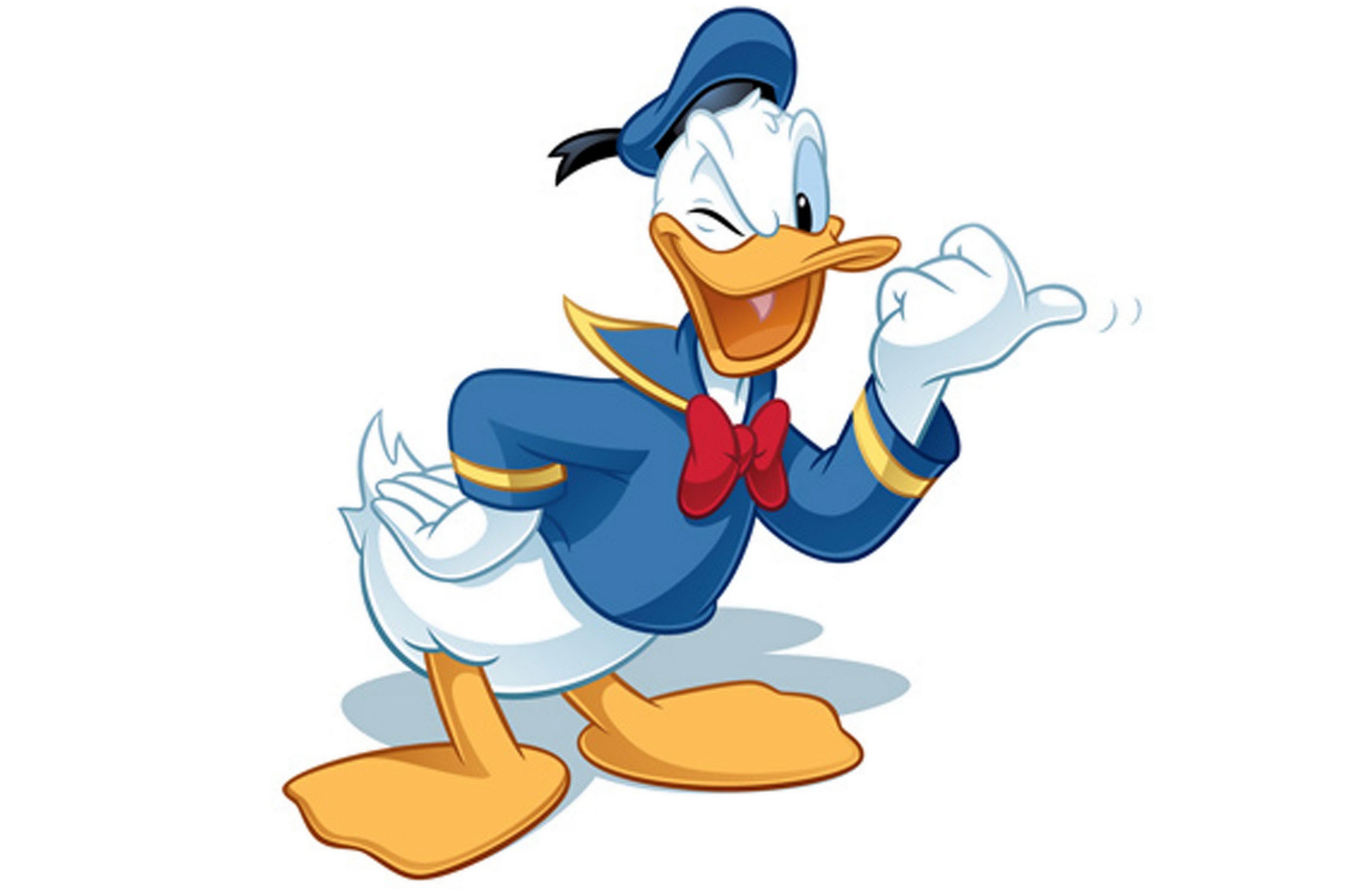 Donald Duck we peeking - Cartoon character