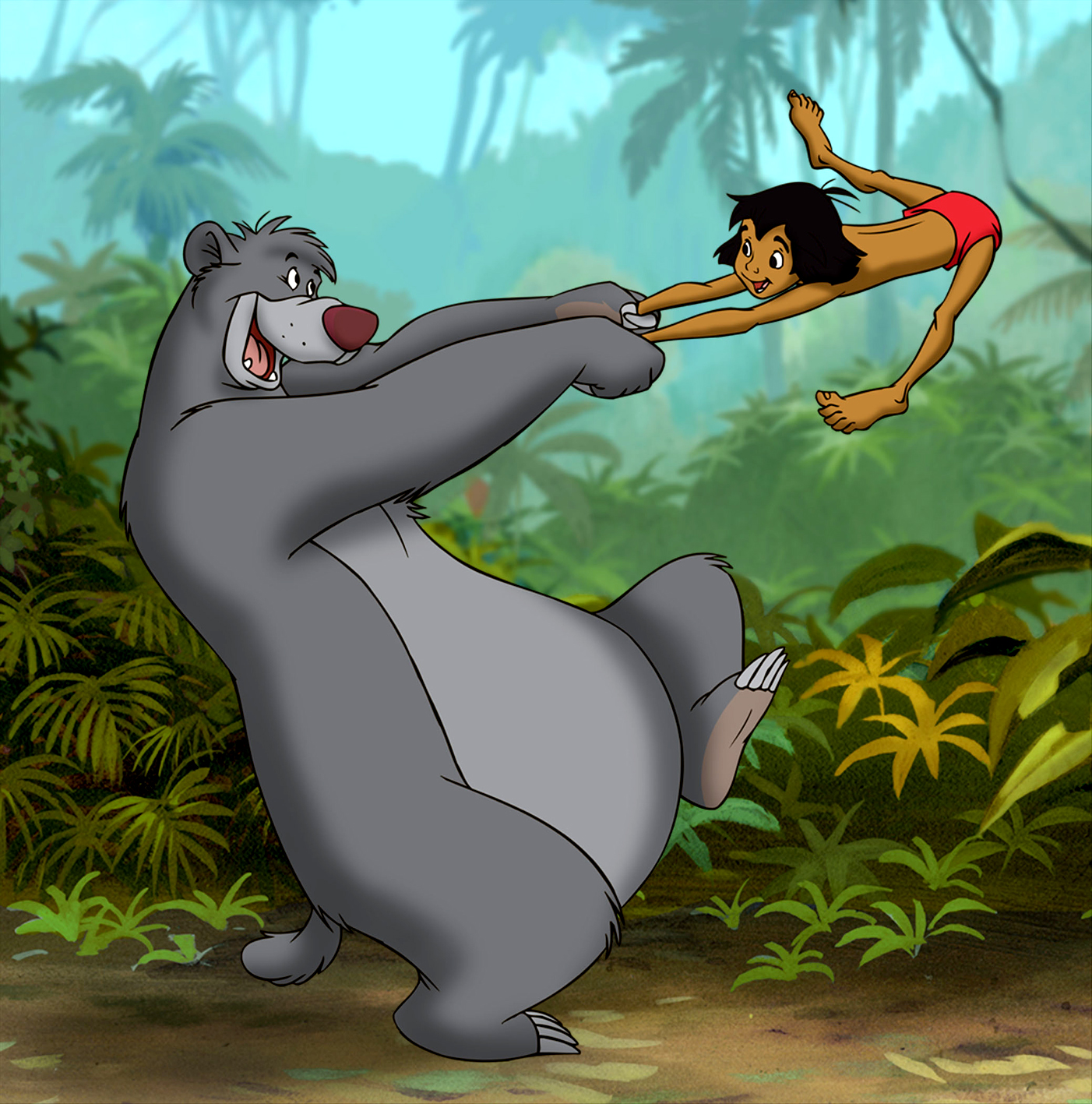 Jungle book - Mowgli and baloo characters.