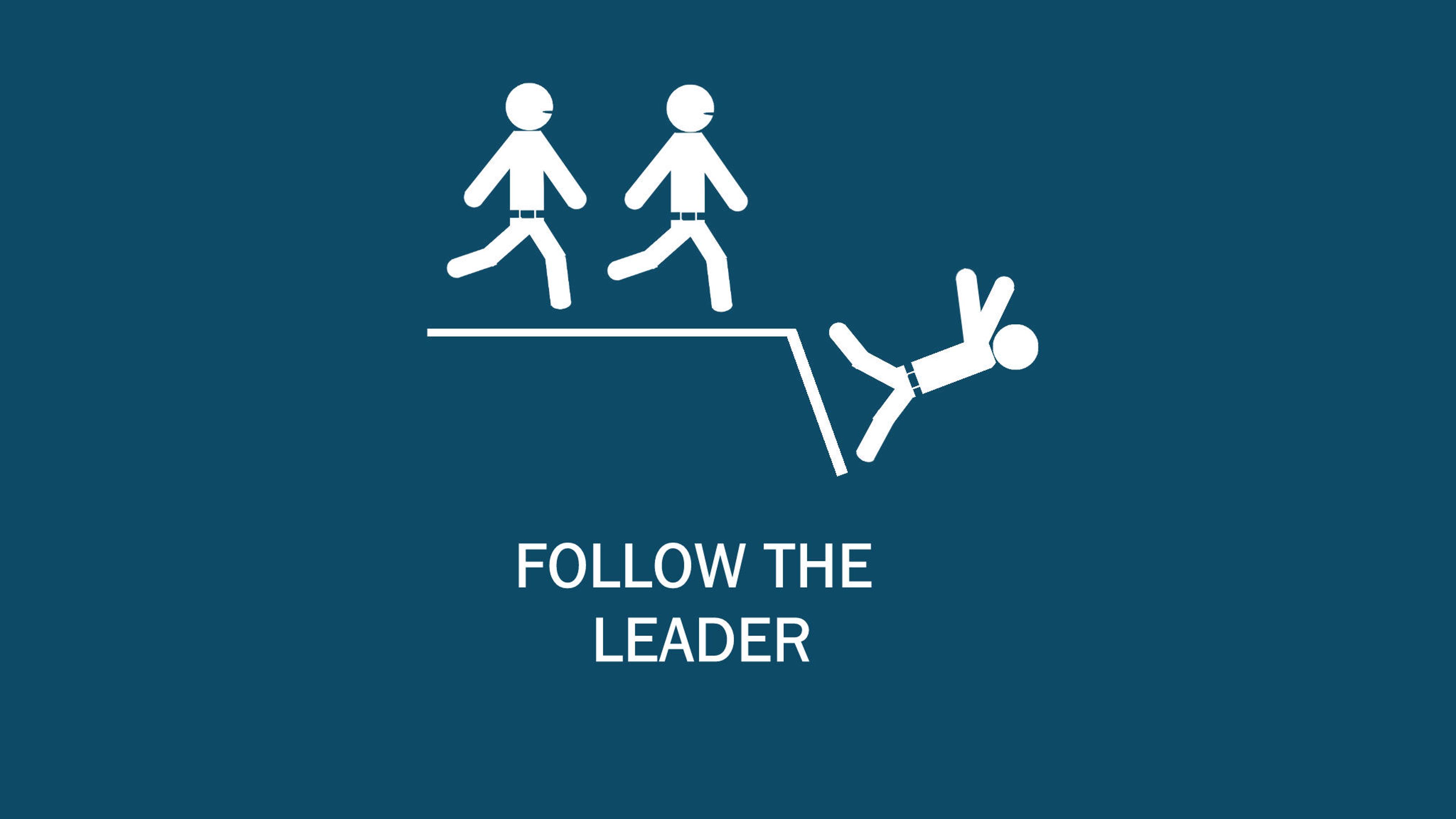 Follow the leader - Funny wallpaper