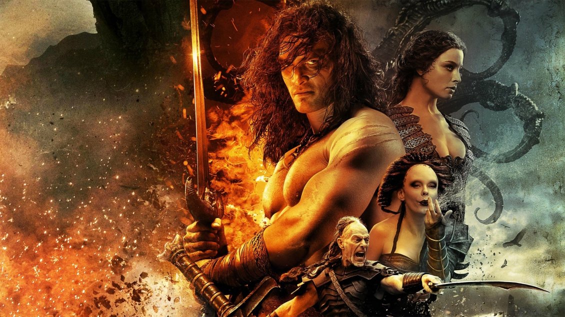 Download Wallpaper Jason Momoa in Conan the Barbarian movie