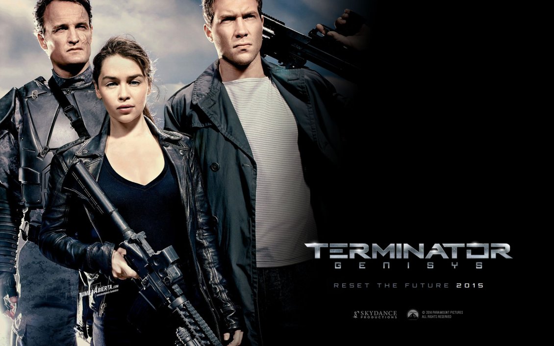 Download Wallpaper Emilia Clarke in the new Terminator Genisys movie