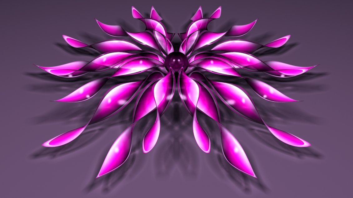 Download Wallpaper Pink flower - Abstract and 3D wallpaper