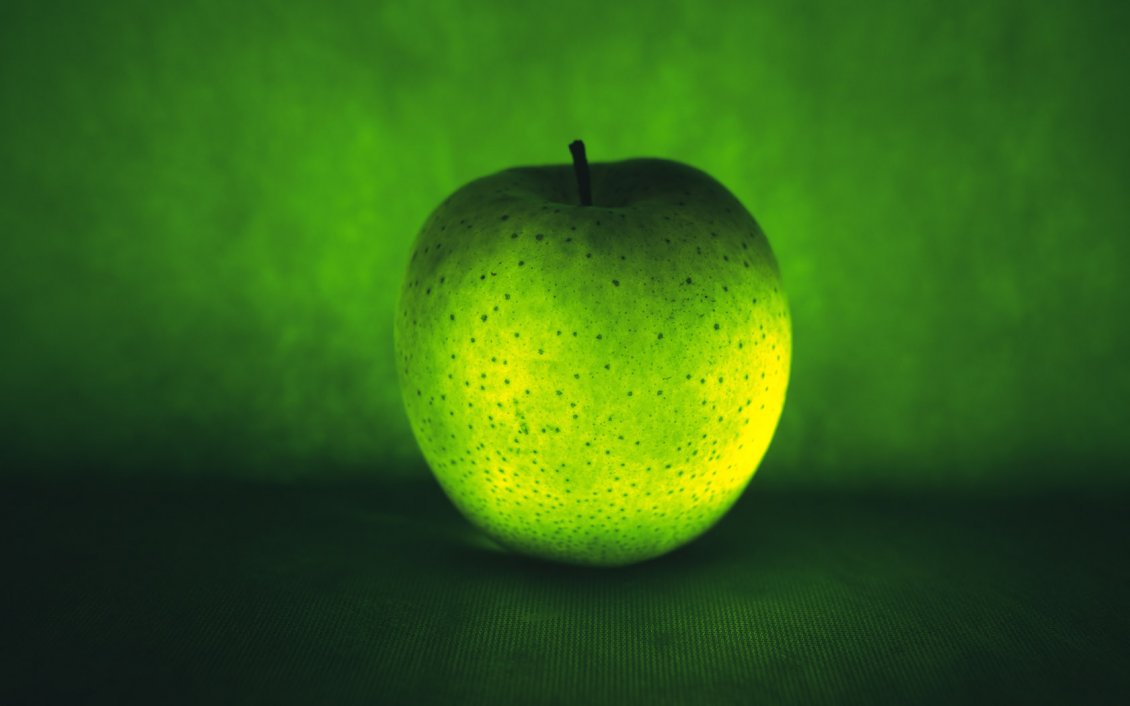 Download Wallpaper Abstract green apple HD