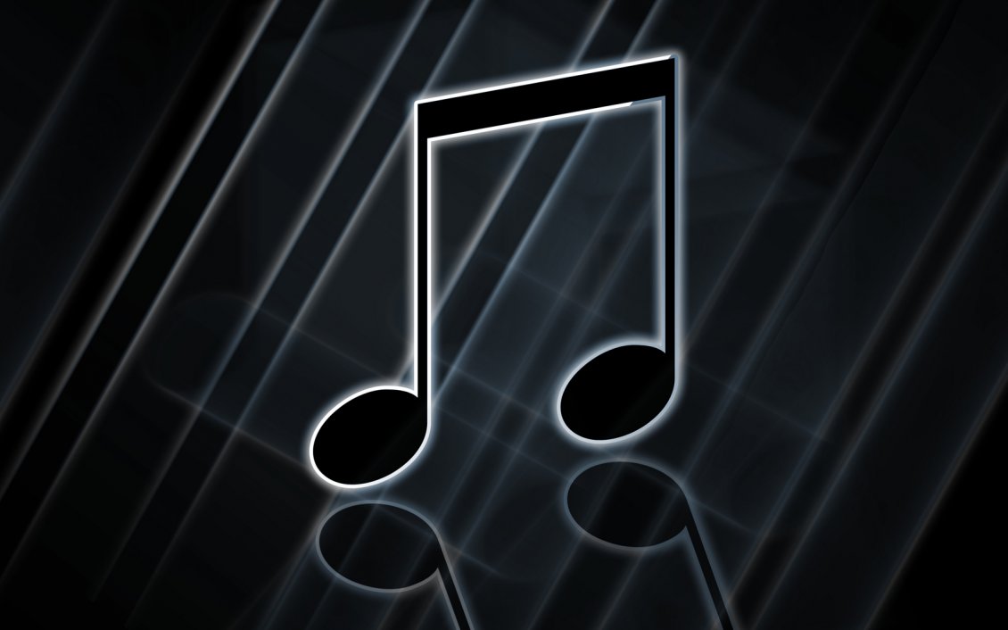 Download Wallpaper Black musical note Abstract