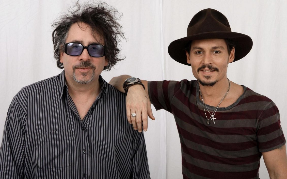Download Wallpaper Director and Actor : Tim Burton and Johnny Depp