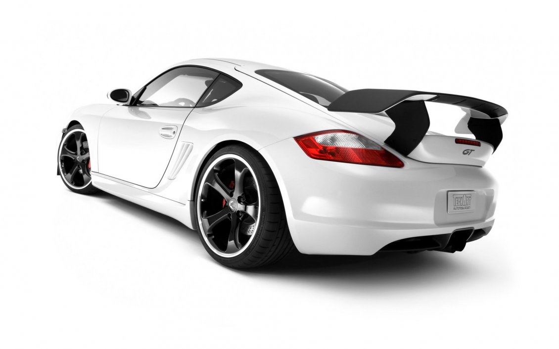 Download Wallpaper White Porsche Cayman GT