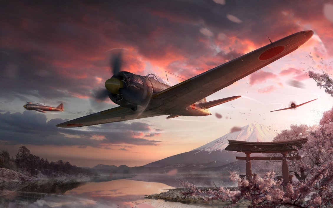 Download Wallpaper Airplanes from World of Warplanes Game
