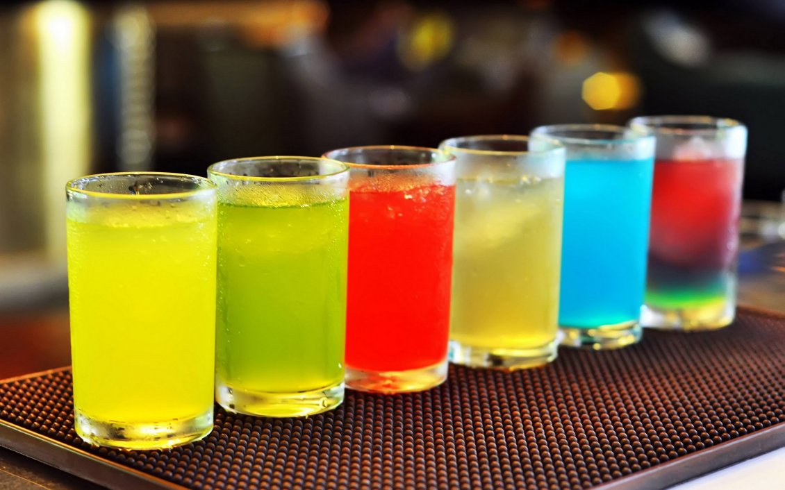 Download Wallpaper Colorful drink shots HD