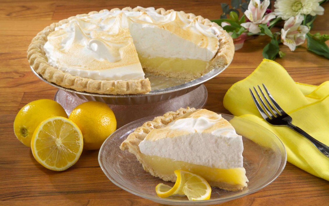 Download Wallpaper Lemon pie recipe very tasty