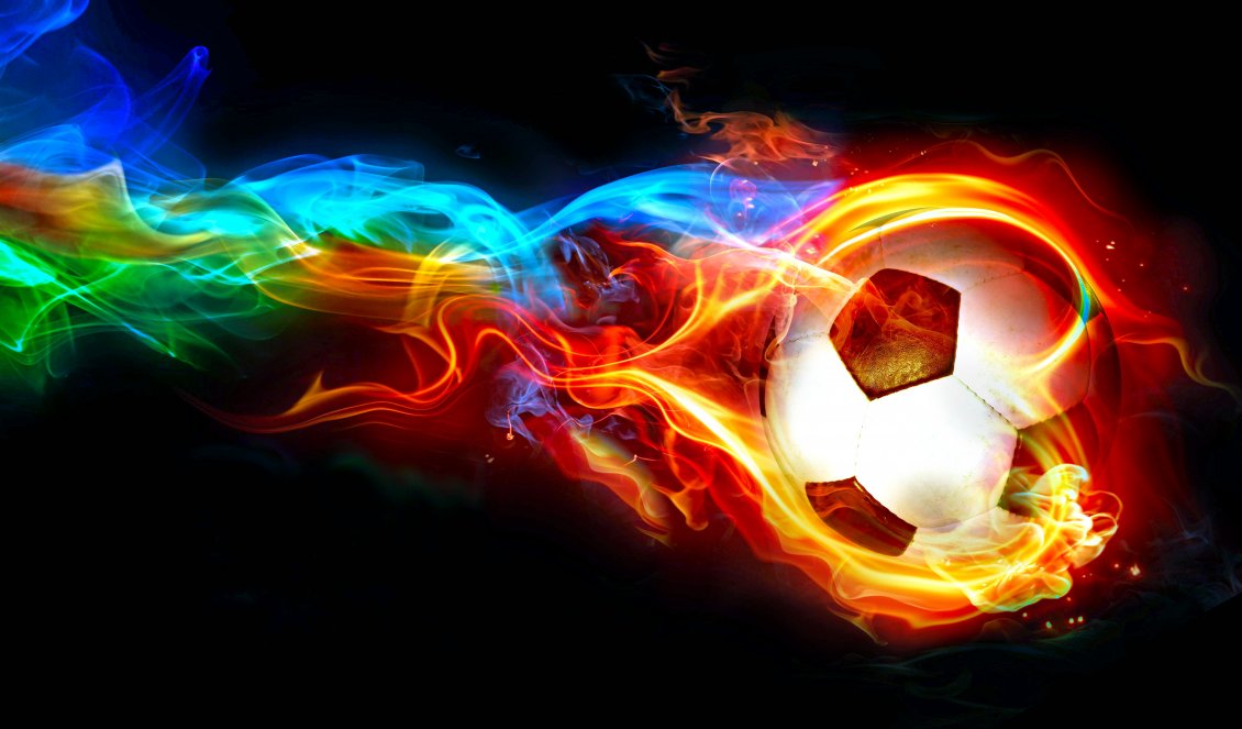 Download Wallpaper Ball in flames - Abstract wallpaper