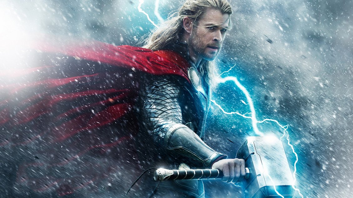 Download Wallpaper Thor hammer and thunder HD