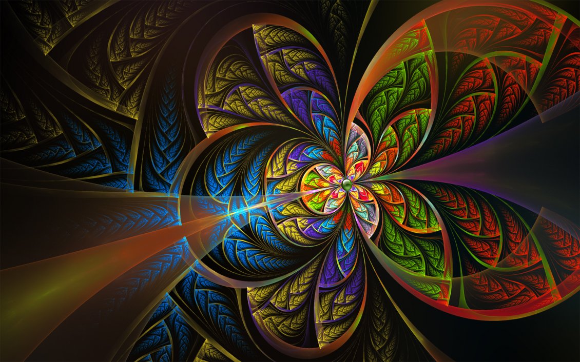 Download Wallpaper Splendid colorful fractal - Abstract wallpaper
