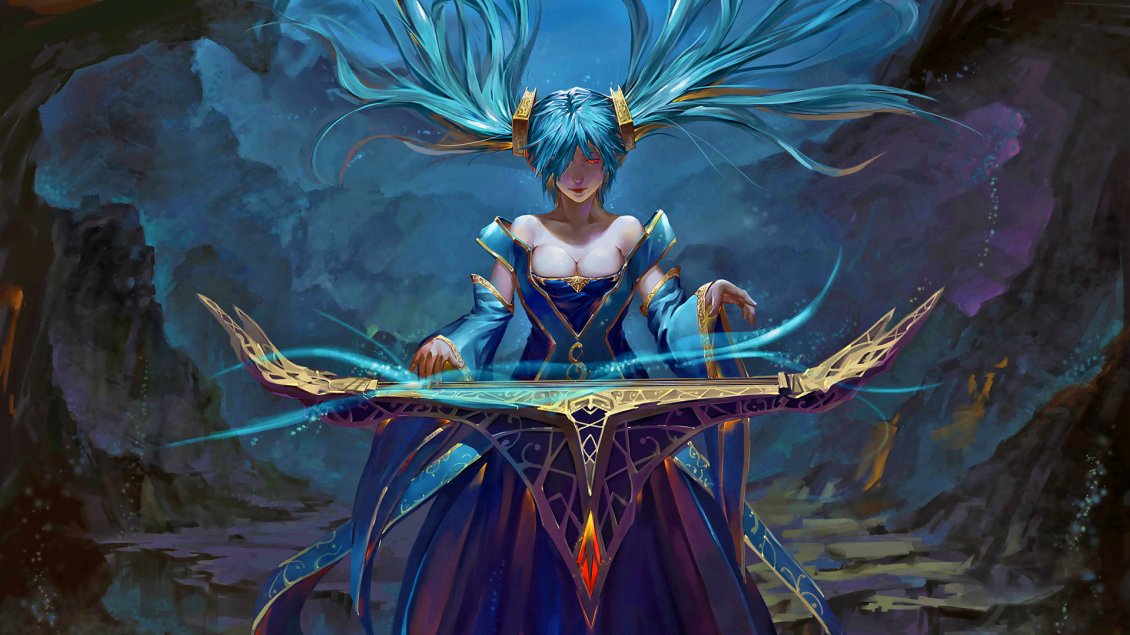 Download Wallpaper Sona from League of Legend HD