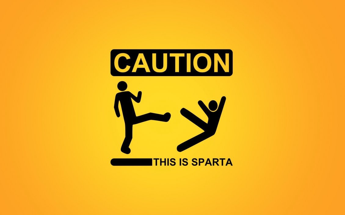 Download Wallpaper Caution This is Sparta