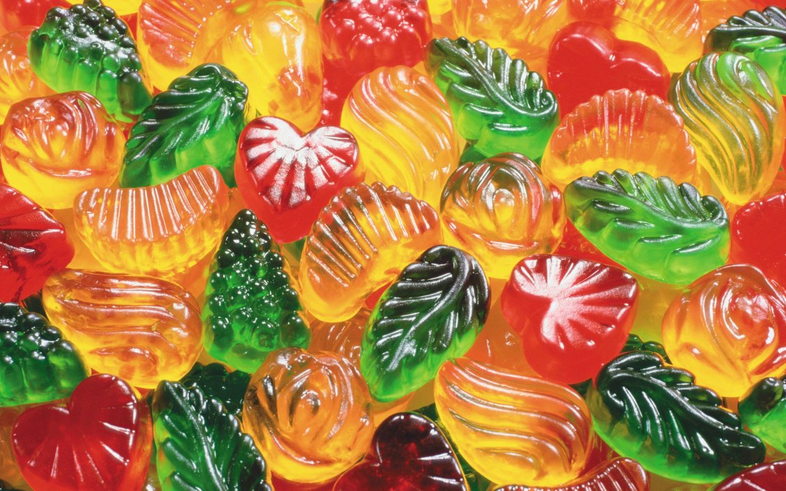 Download Wallpaper Many candy in different forms and colors