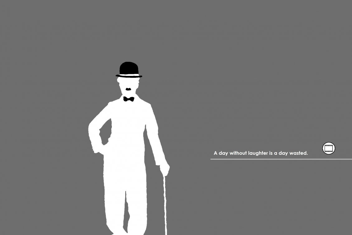 Download Wallpaper Charlie Chaplin quote