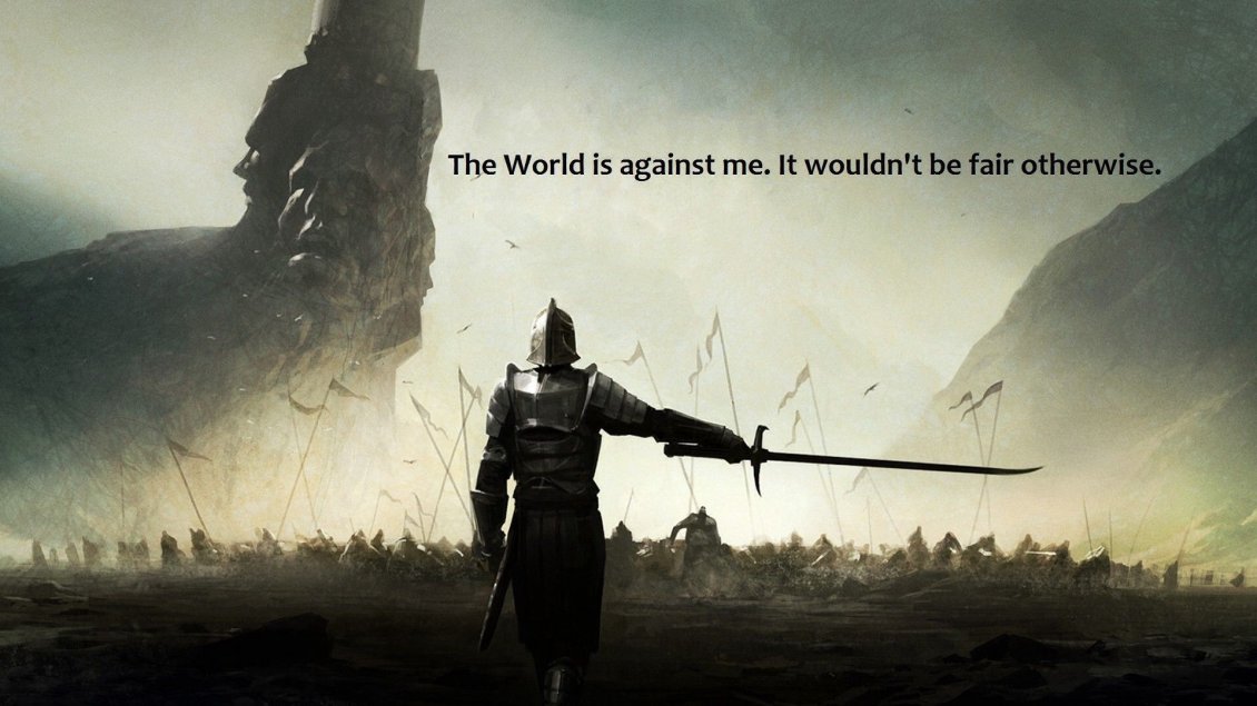 Download Wallpaper The World is against me