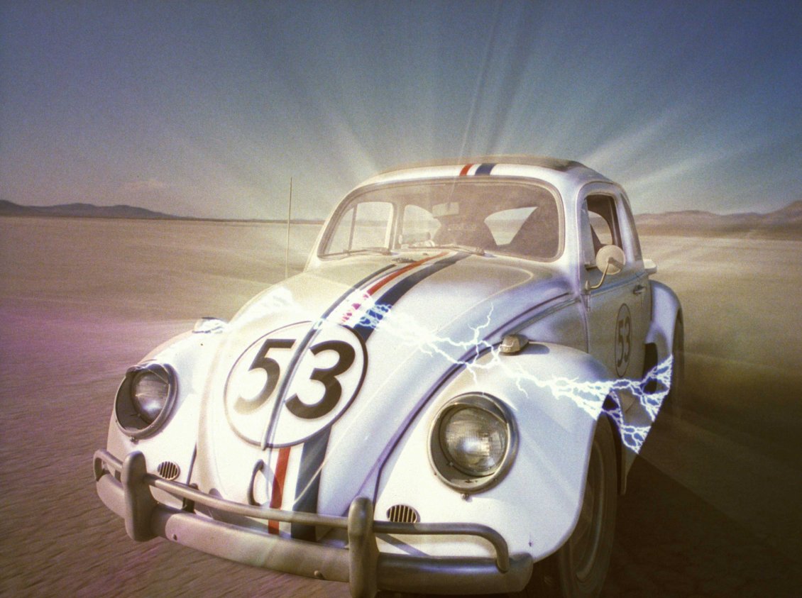 Download Wallpaper Herbie 53 in the desert - Herbie The Love Bug