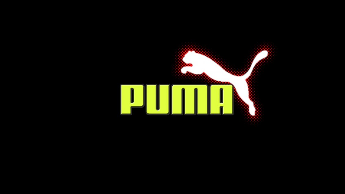 Download Wallpaper Puma logo in red, white and green