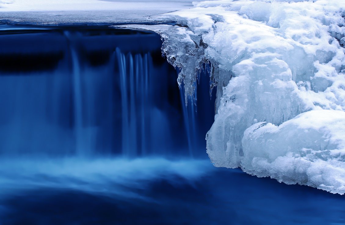 Download Wallpaper Ice waterfall - Winter wallpaper