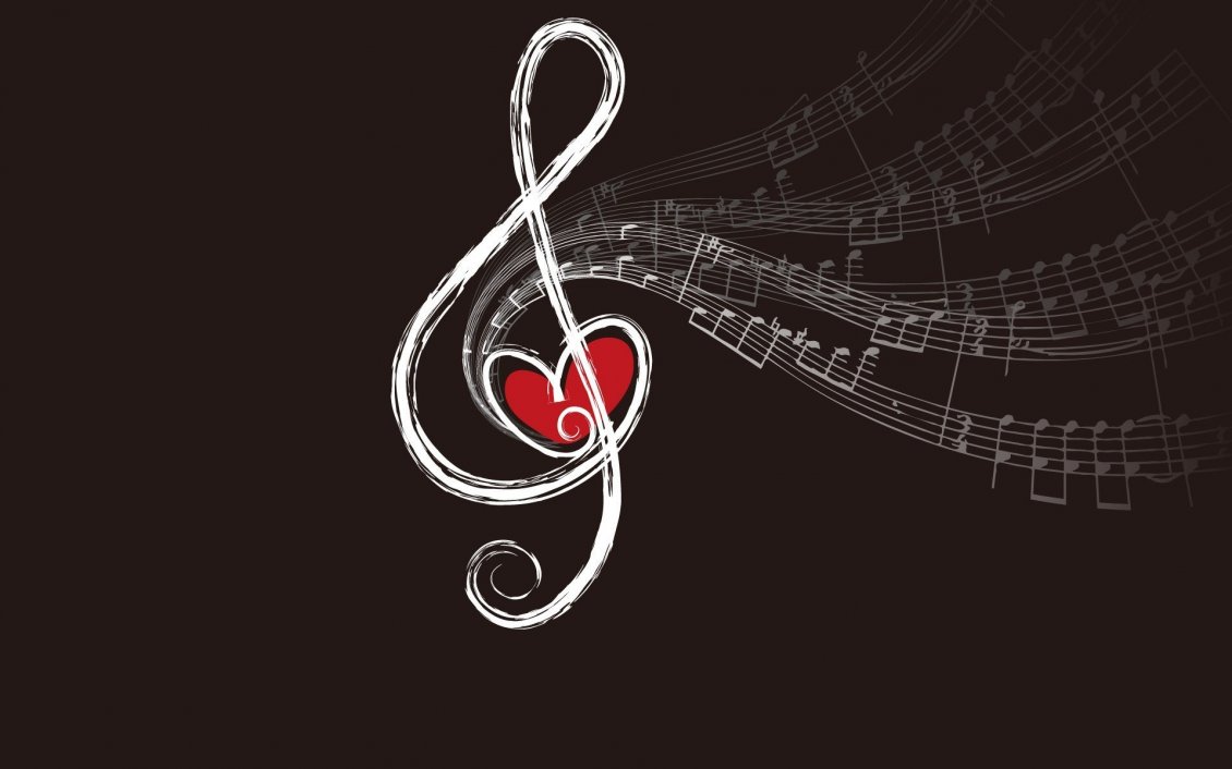 Download Wallpaper Millions of musical notes - Love the art