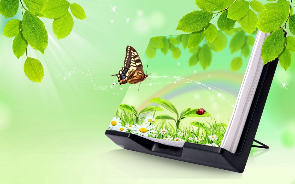 Download Wallpaper Beautiful spring landscape in the wallpaper