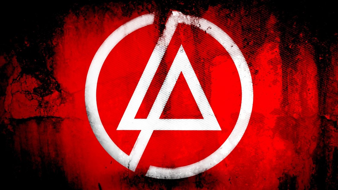Download Wallpaper Linkin Park symbol on red and black background