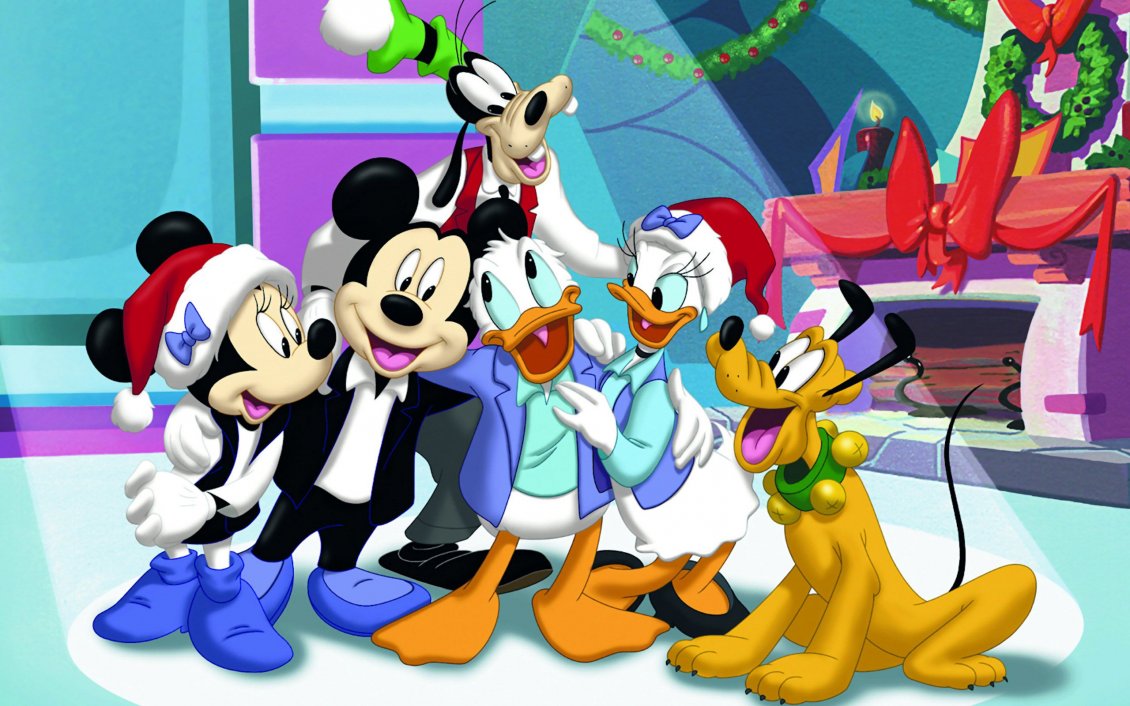 Download Wallpaper Mickey Mouse Clubhouse - Christmas time