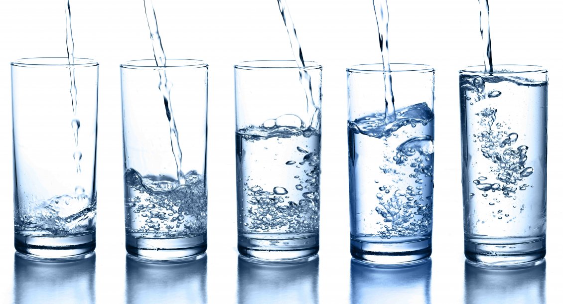 Download Wallpaper Chart of glasses with clean water