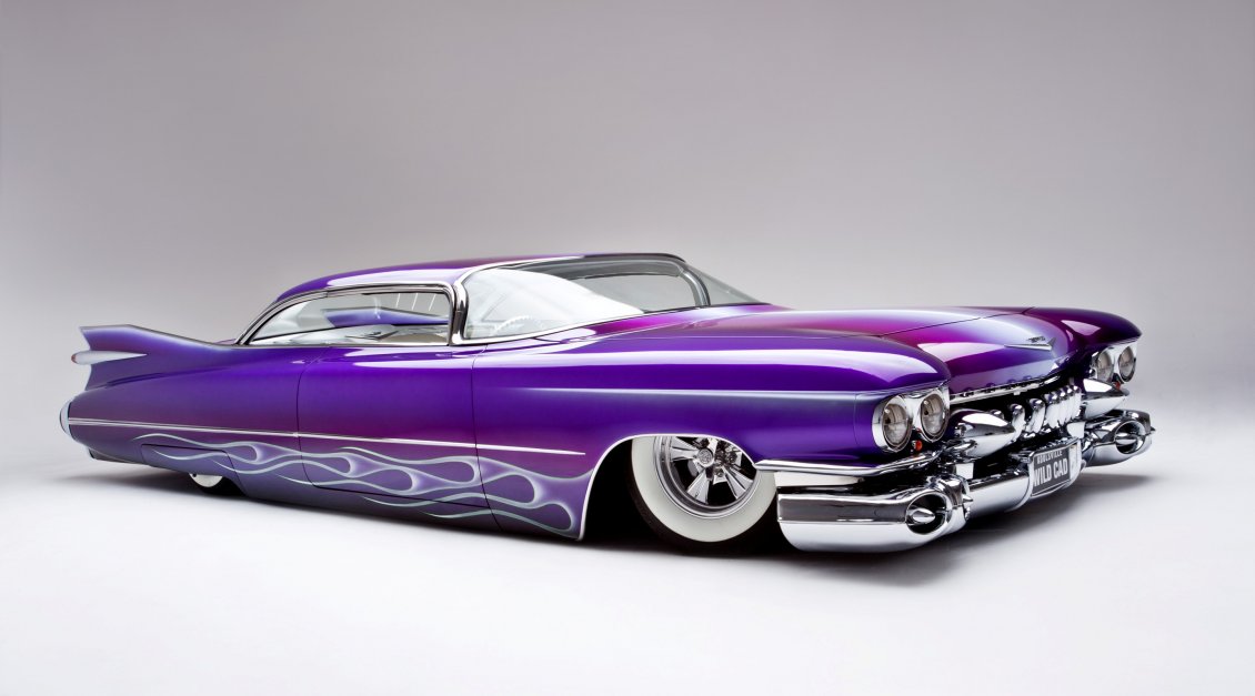 Download Wallpaper Purple Cadillac Eldorado modified