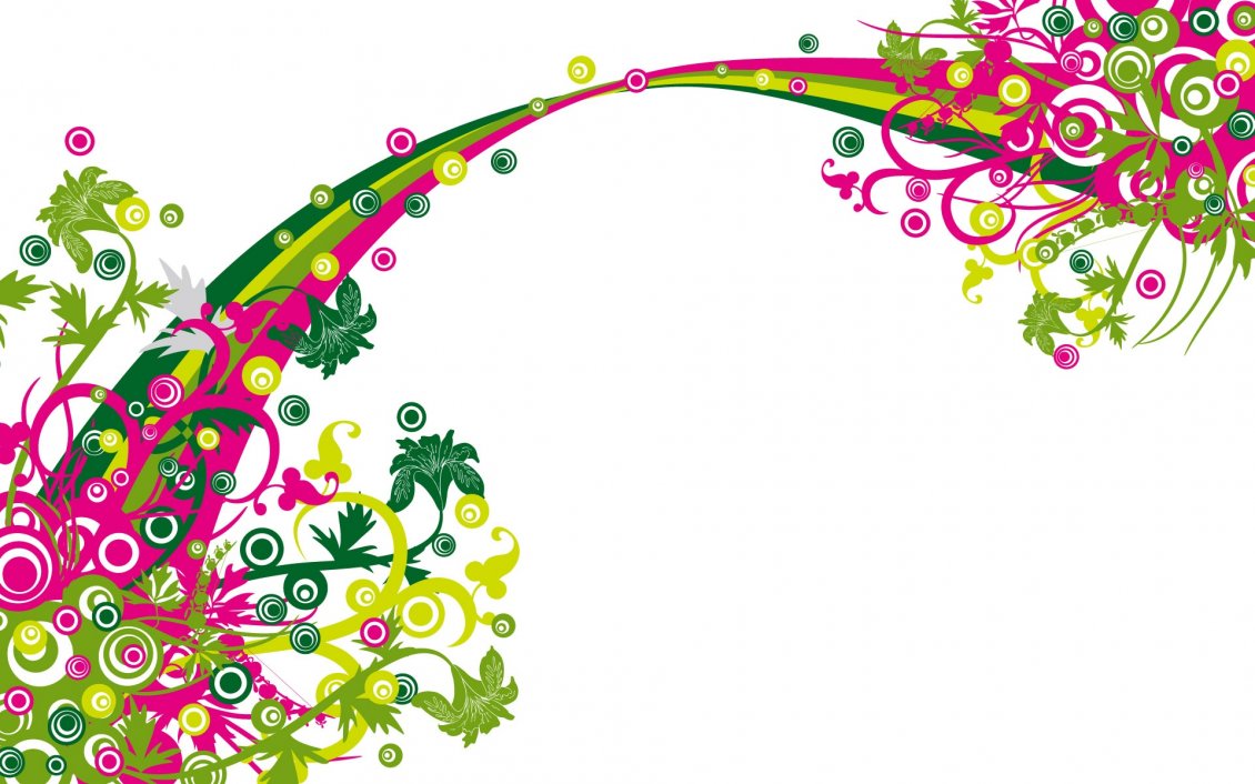 Download Wallpaper Pink and green vector and design wallpaper
