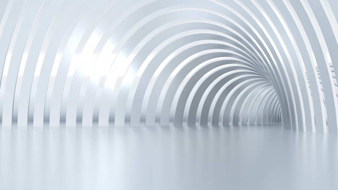 Download Wallpaper White and gray lines in the tunnel - Graphic wallpaper