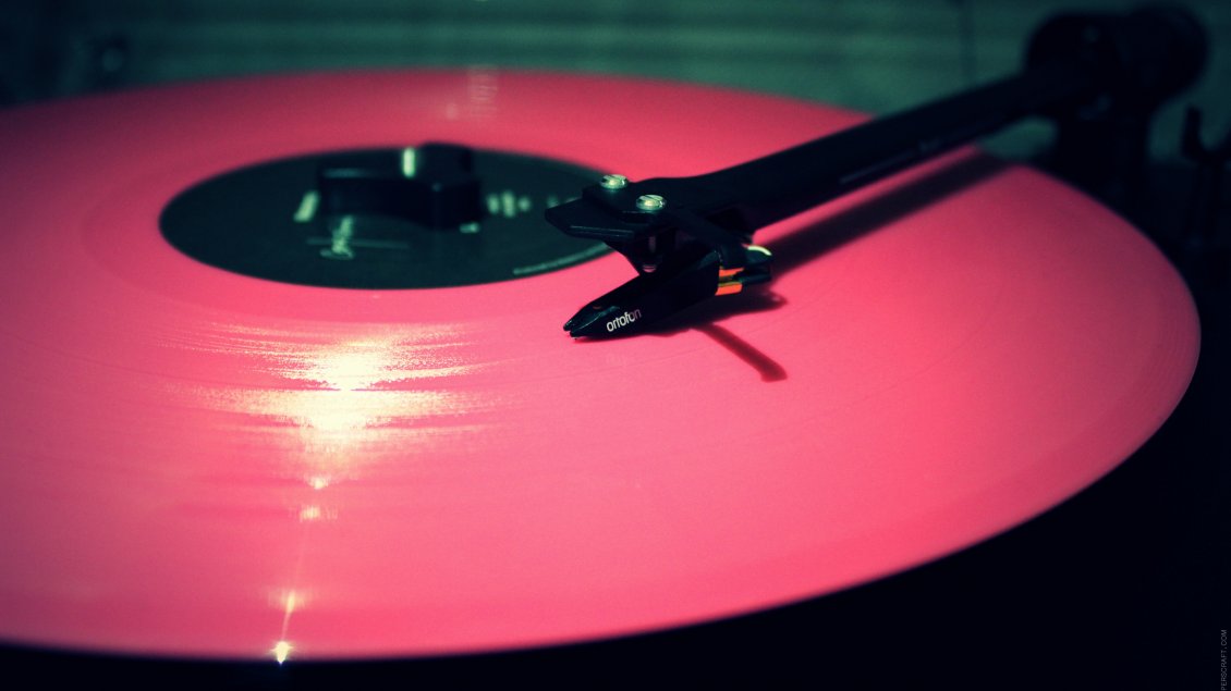Download Wallpaper Pink vinyl record - Music HD wallpaper