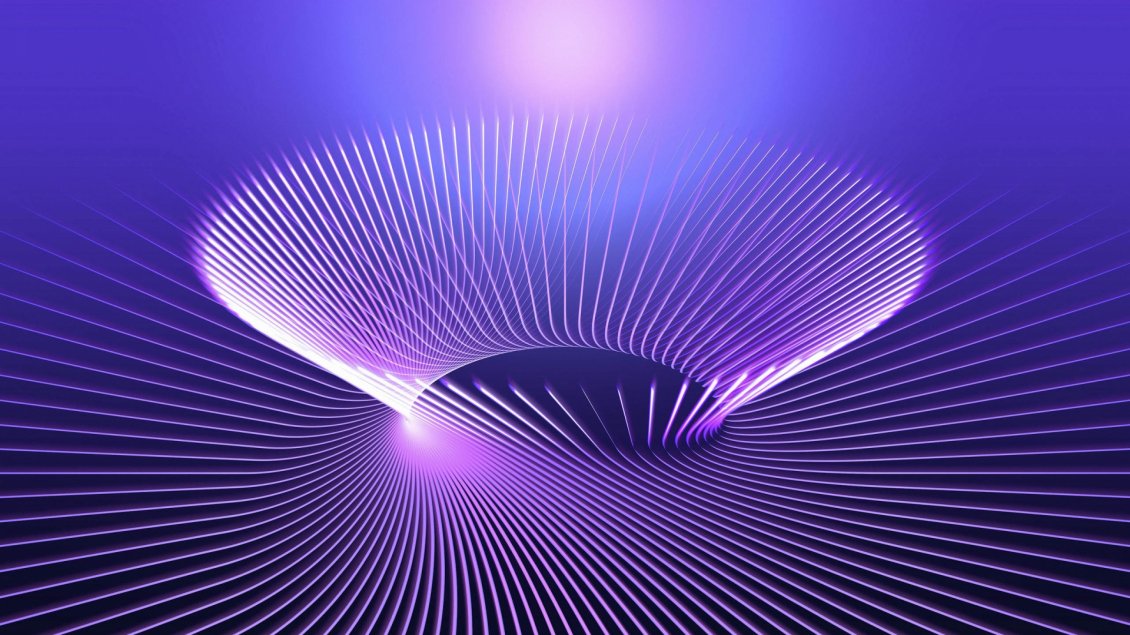 Download Wallpaper Abstract lines and light on the purple background