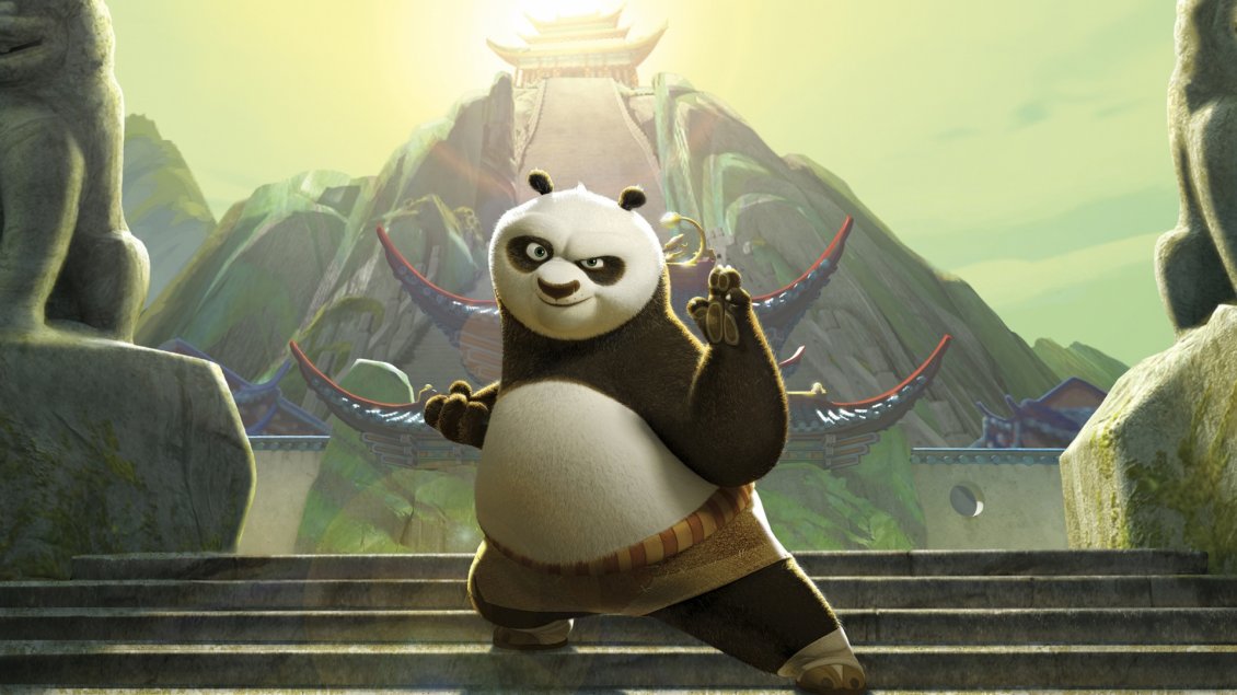 Download Wallpaper Kung Fu Panda poster - Anime wallpaper